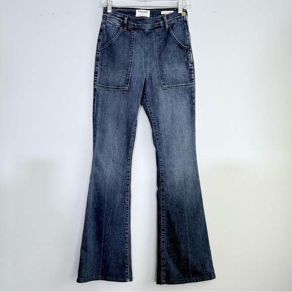 Frame Denim Le Flare De Francoise Jean Size 28 Sunnyslope Flare High Rise LFF899 - Picture 4 of 16